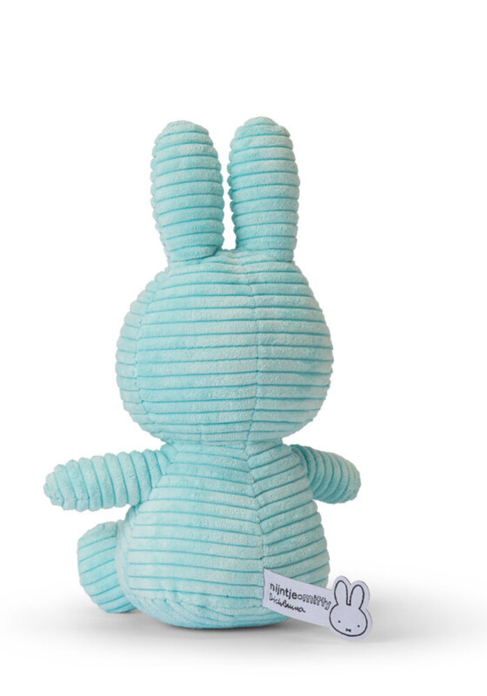 Nijntje - Miffy Sitting Corduroy Turquoise -23 cm
