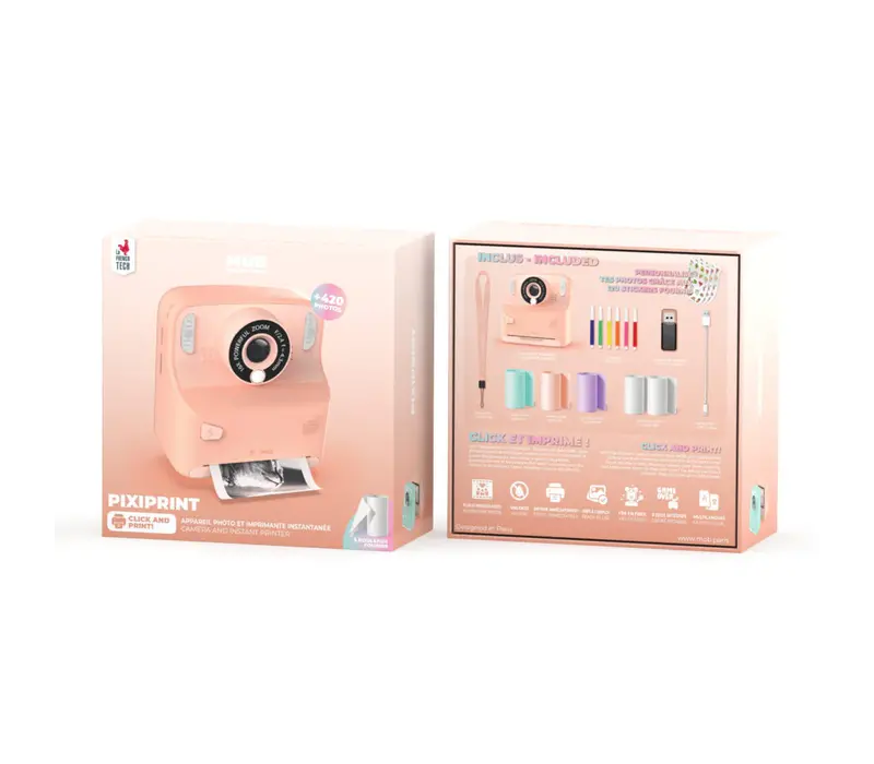 Pixiprint - Click & Print Camera - Pink
