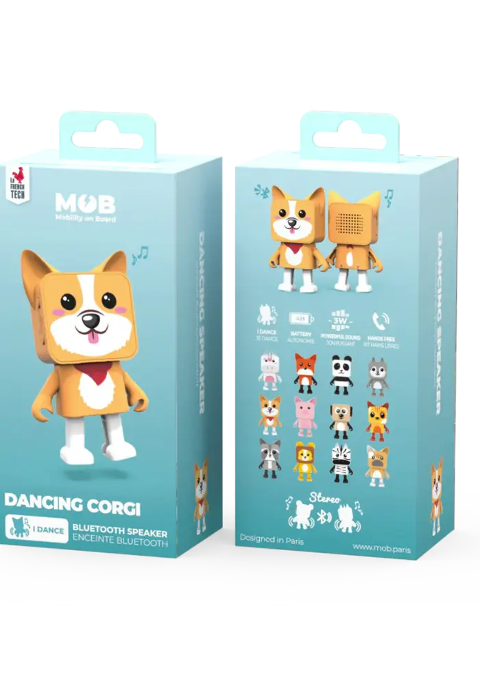 Dancing Animal Bluetooth Speaker - Corgi