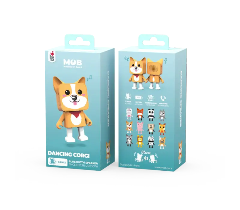 Dancing Animal Bluetooth Speaker - Corgi
