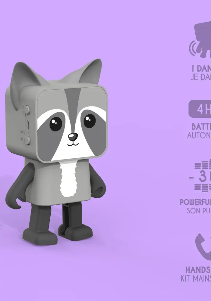 Dancing Animal Bluetooth Speaker - Raccoon