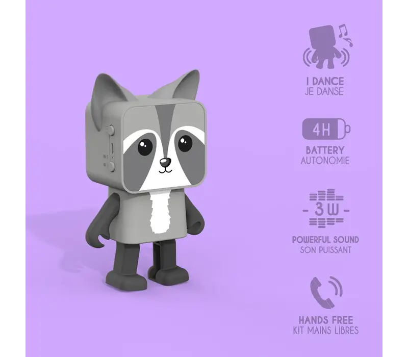 Dancing Animal Bluetooth Speaker - Raccoon