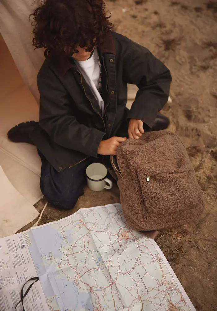 Studio Noos Brown Teddy Midi Backpack