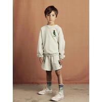 Mini Rodini Bird neps sweatshirt Offwhite