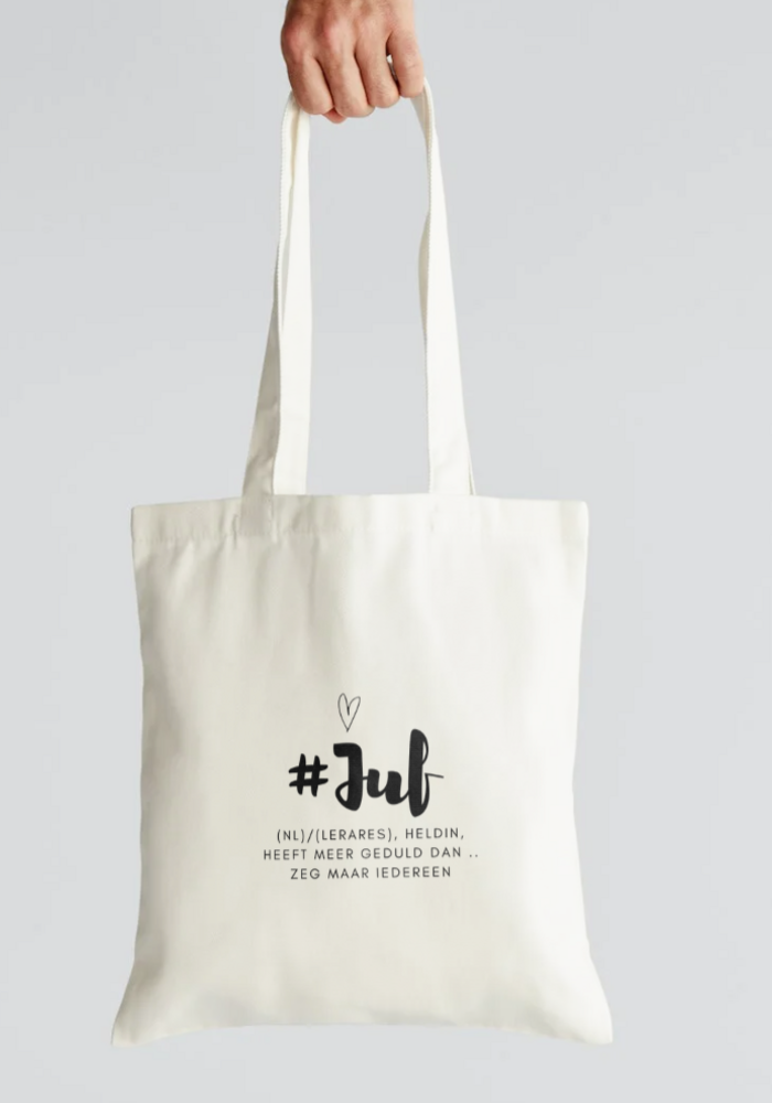 Canvas Tas Juf