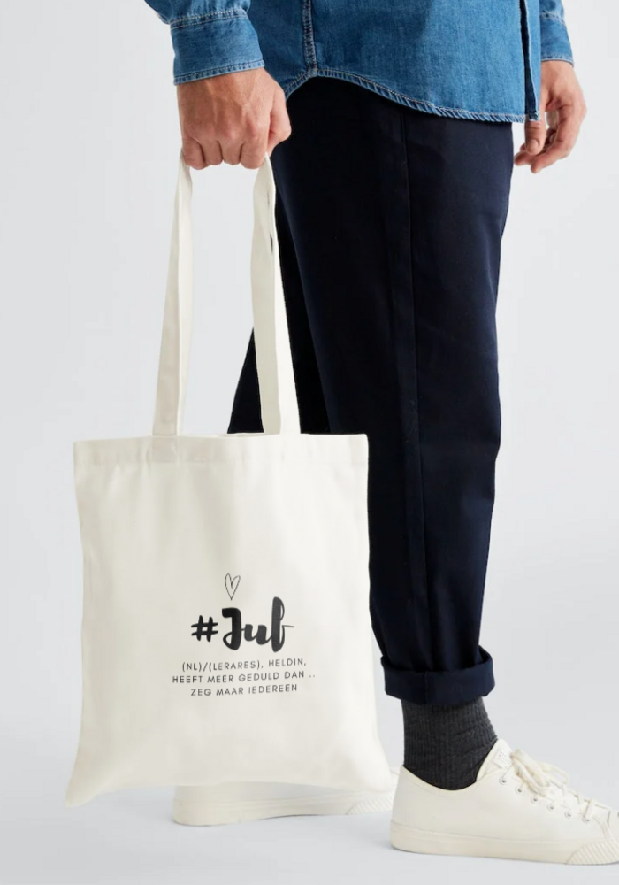 Canvas Tas Juf