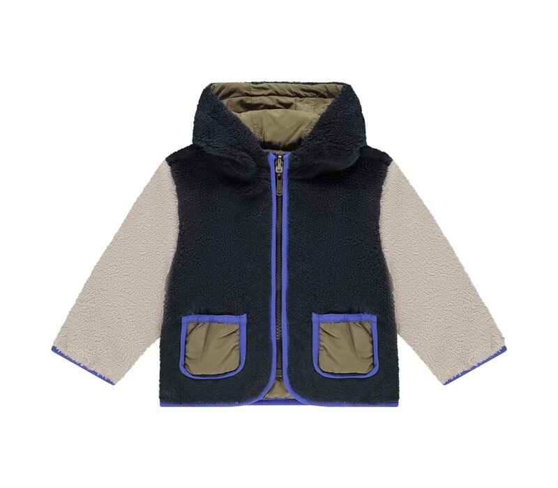 Babyface boys teddy jacket reversible ARMY