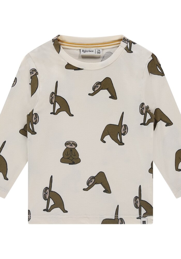 Babyface boys t-shirt long sleeve off white
