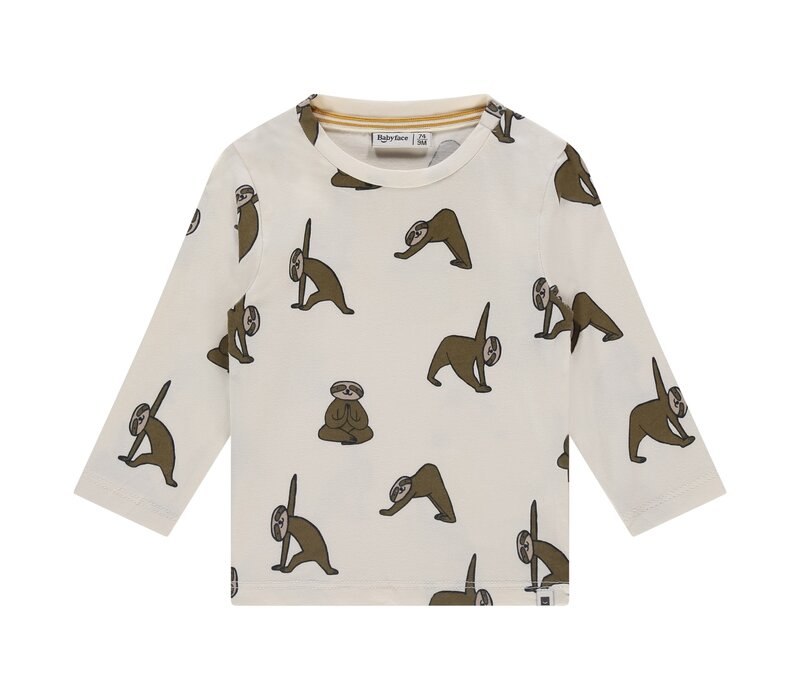 Babyface boys t-shirt long sleeve off white
