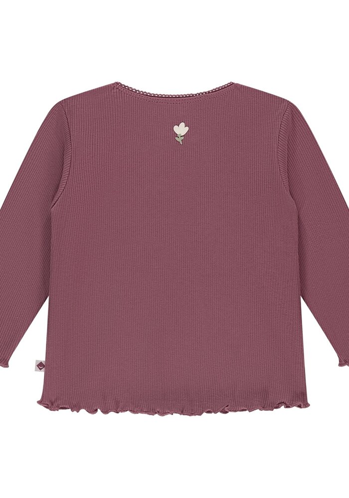 Babyface girls t-shirt long sleeve burgundy