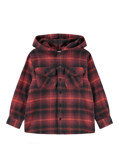 Molo Molo Rizz Dark Red Check