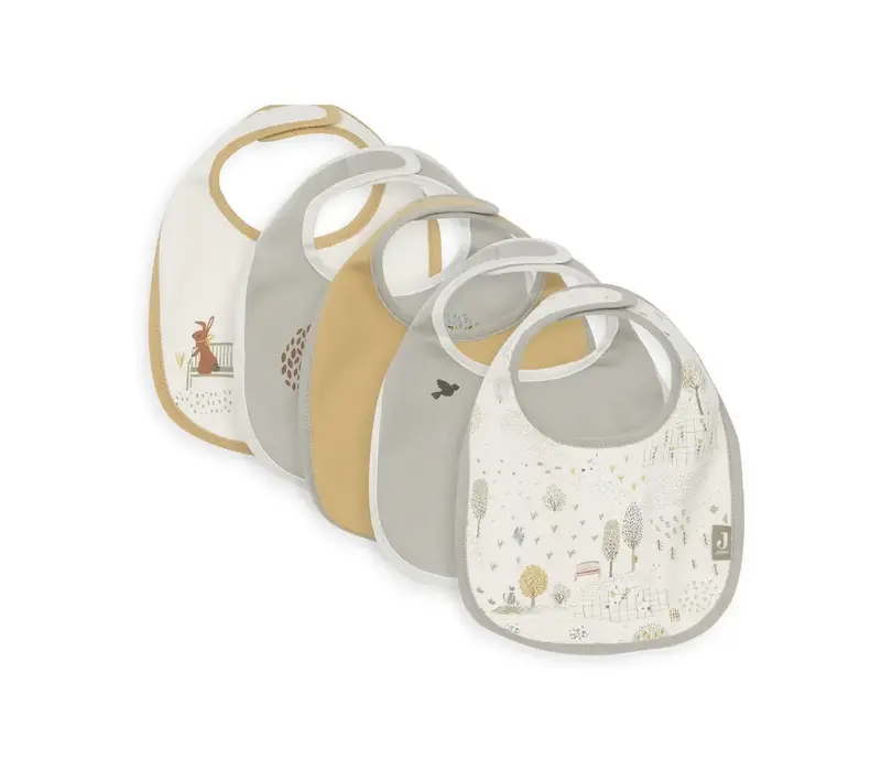 Jollein Slab Jersey Waterproof - Tiny Park - 5 Stuks