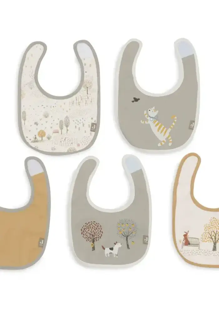 Jollein Slab Jersey Waterproof - Tiny Park - 5 Stuks