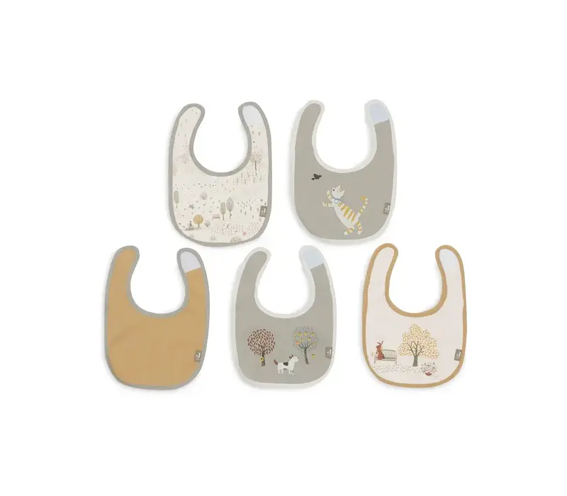 Jollein Slab Jersey Waterproof - Tiny Park - 5 Stuks