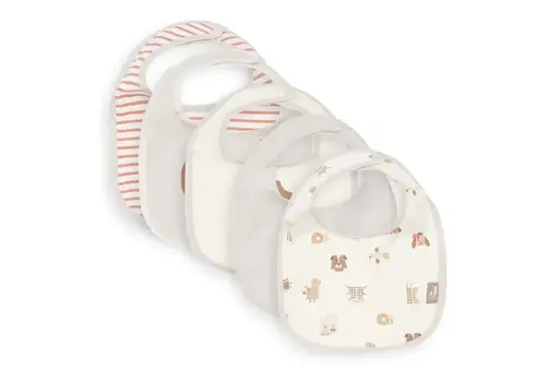 Jollein Jollein Slab Jersey Waterproof - Animal Friends - 5 Stuks