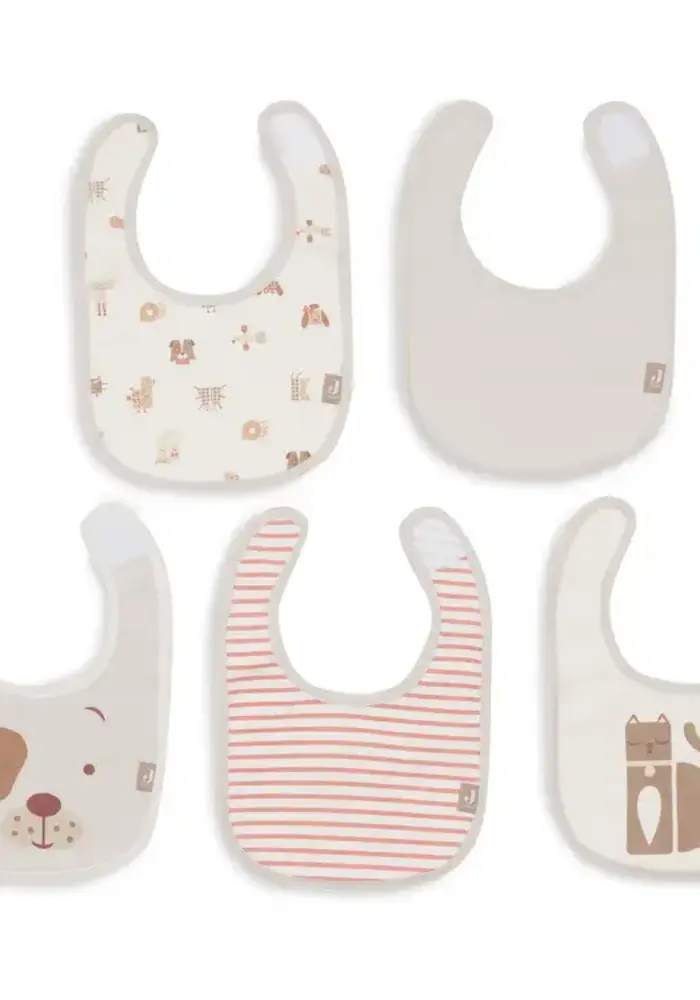 Jollein Slab Jersey Waterproof - Animal Friends - 5 Stuks