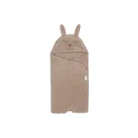 Jollein Wikkeldeken Bunny Cloudy Rib - Milky Coffee