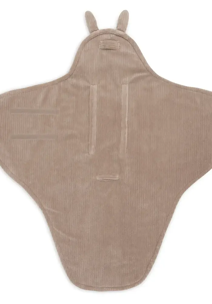 Jollein Wikkeldeken Bunny Cloudy Rib - Milky Coffee