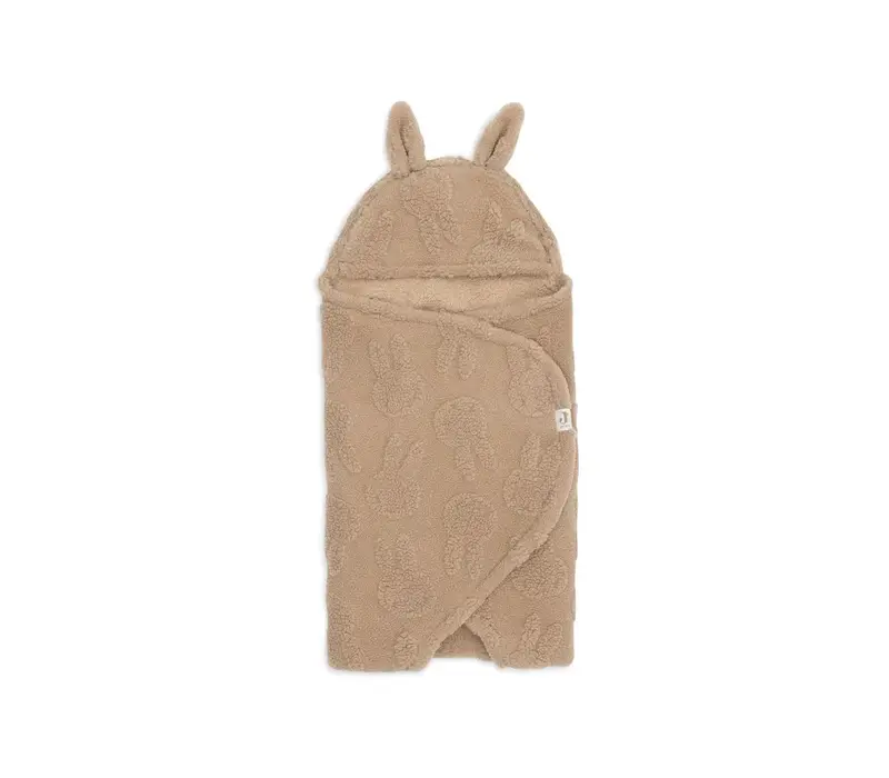Jollein Wikkeldeken Miffy Jacquard Teddy - Biscuit