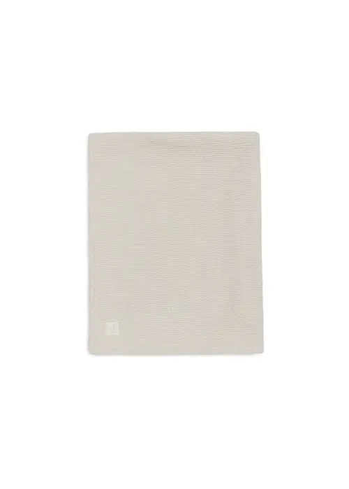 Jollein Jollein Deken Wieg 75x100cm Basic Knit - Oatmeal/Velvet