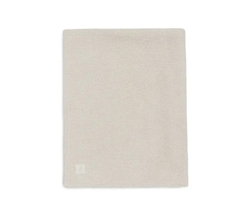 Jollein Deken Wieg 75x100cm Basic Knit - Oatmeal/Velvet