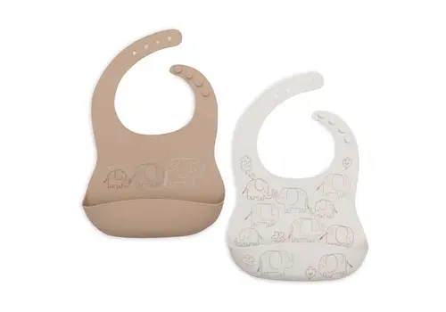Jollein Jollein Slab Siliconen - Elephant Tales - 2 Stuks