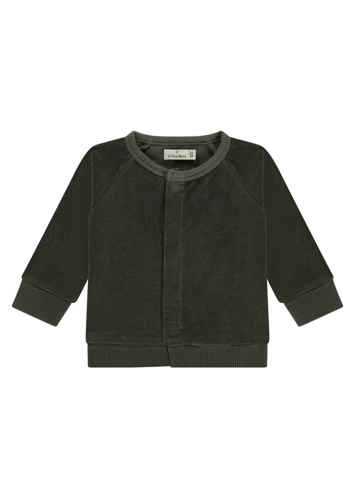 A TINY STORY A TINY STORY baby cardigan Basil