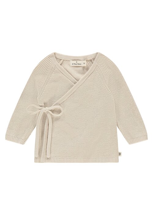 A TINY STORY A TINY STORY baby cardigan snow