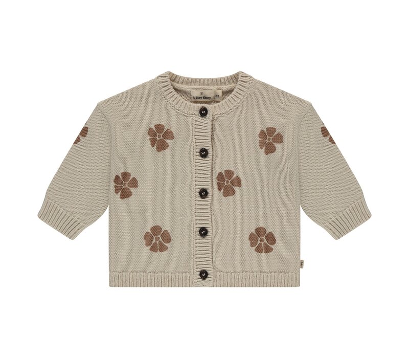 A TINY STORY baby cardigan Snow