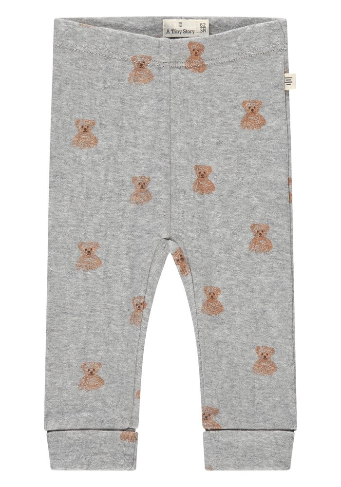 A TINY STORY baby pants light grey melange