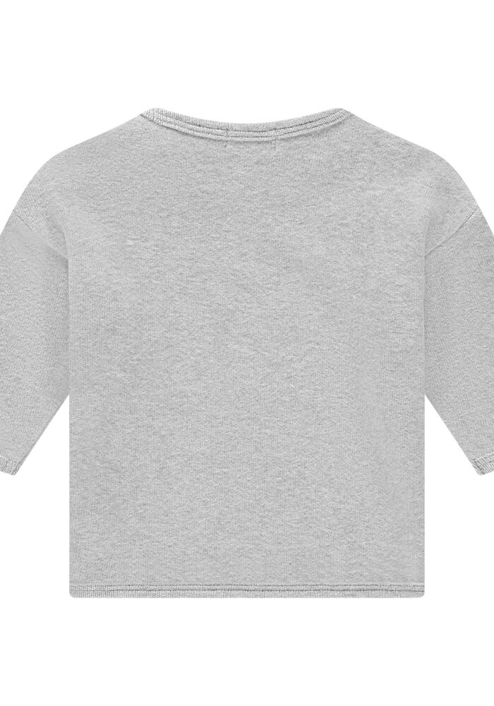 A TINY STORY baby pullover light grey melange