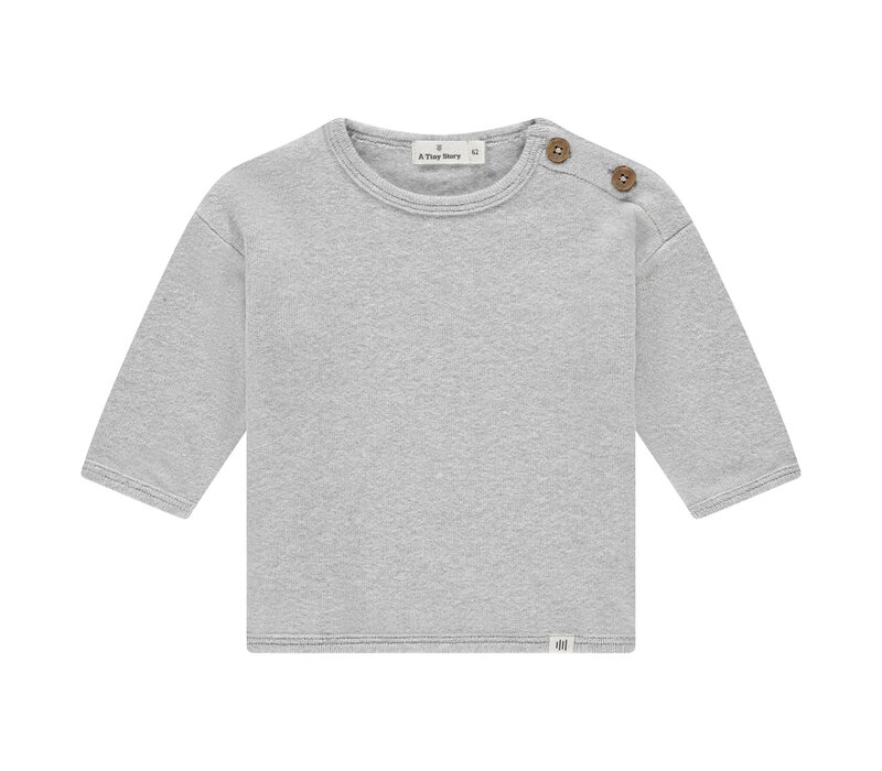 A TINY STORY baby pullover light grey melange