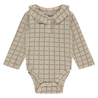 A TINY STORY baby romper long sleeve Snow