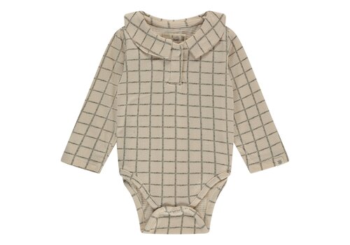 A TINY STORY A TINY STORY baby romper long sleeve Snow