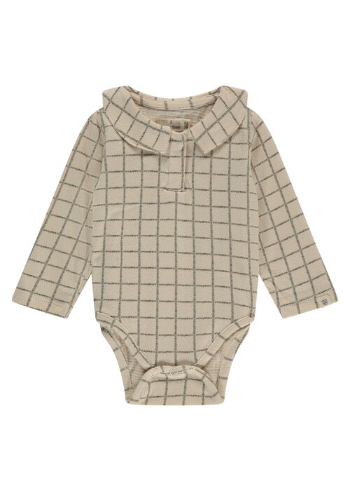 A TINY STORY A TINY STORY baby romper long sleeve Snow