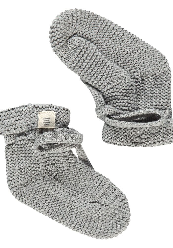 A TINY STORY baby slippers steel