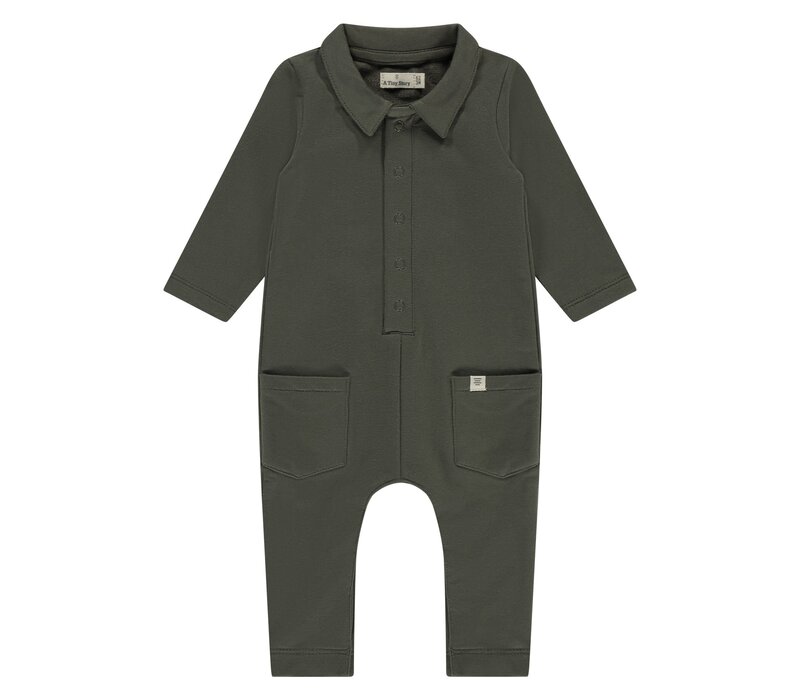 A TINY STORY baby suit long sleeve Basil