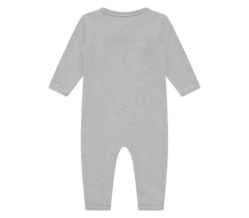 A TINY STORY baby suit long sleeve light grey melange