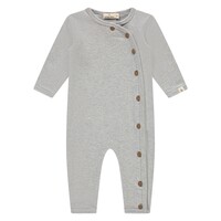A TINY STORY baby suit long sleeve light grey melange