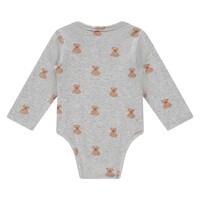A TINY STORY baby t-shirt long sleeve light grey melang