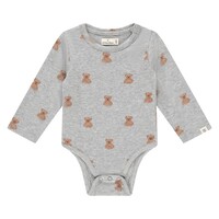 A TINY STORY baby t-shirt long sleeve light grey melang