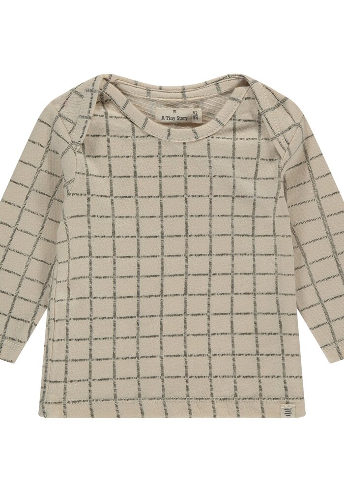 A TINY STORY baby t-shirt long sleeve Snow