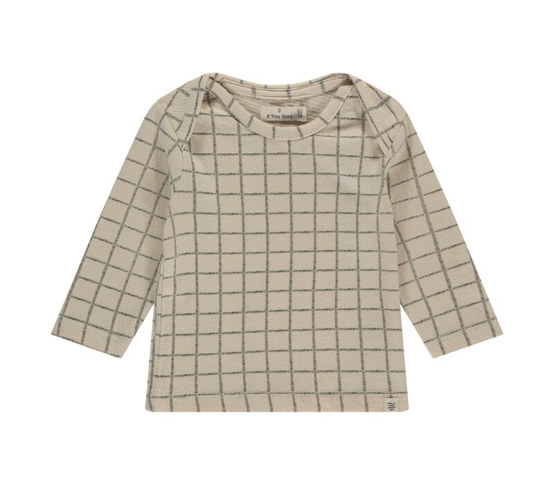 A TINY STORY baby t-shirt long sleeve Snow