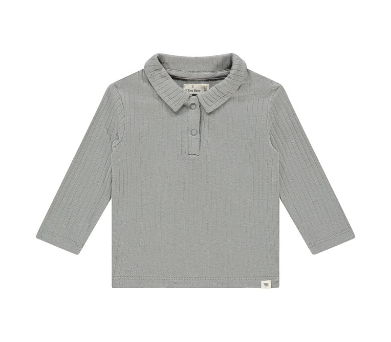 A TINY STORY baby t-shirt long sleeve steel