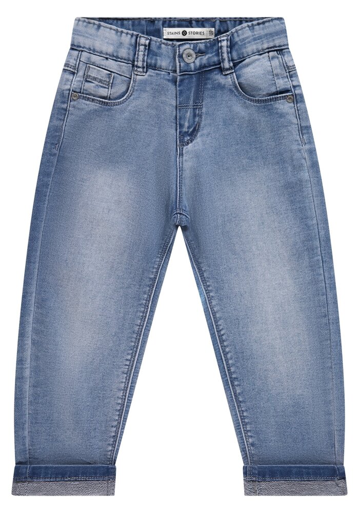 Stains and Stories boys jogg denim blue denim