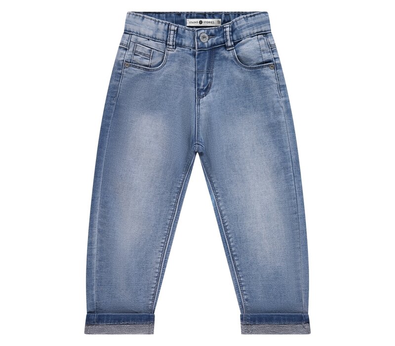 Stains and Stories boys jogg denim blue denim