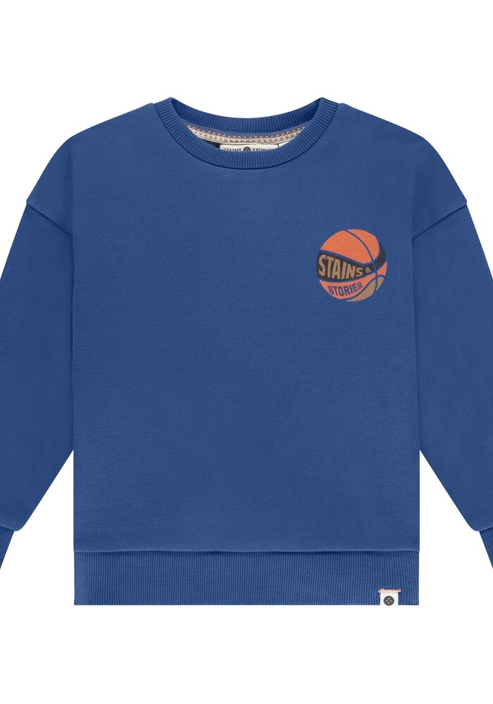 Stains and Stories boys sweatshirt blue