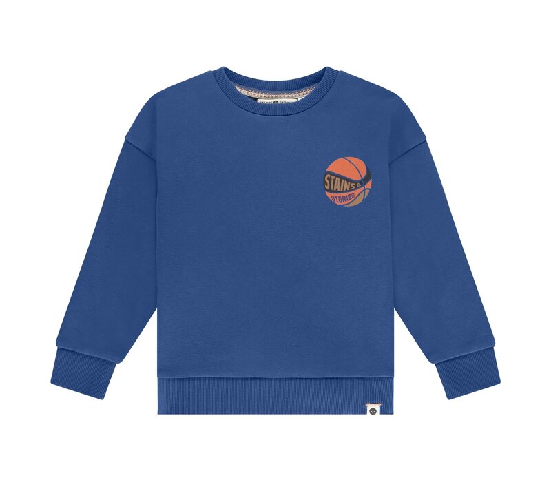 Stains and Stories boys sweatshirt blue