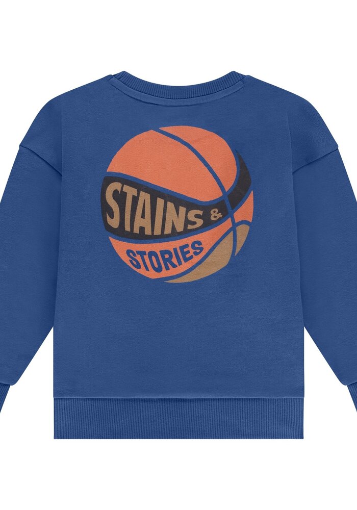 Stains and Stories boys sweatshirt blue