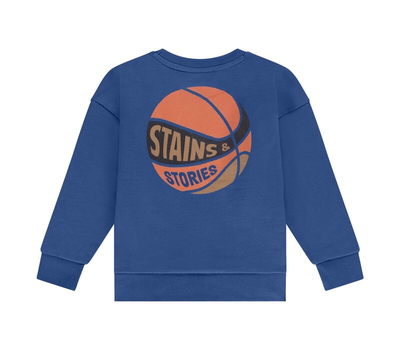 Stains and Stories boys sweatshirt blue
